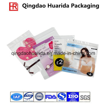 Printed PP Bags for Bra/Bags for Underwear, Clear Plastic Bags